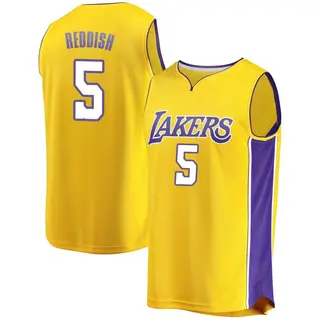 Men's Cam Reddish Los Angeles Lakers Gold Jersey - Icon Edition - Fast Break