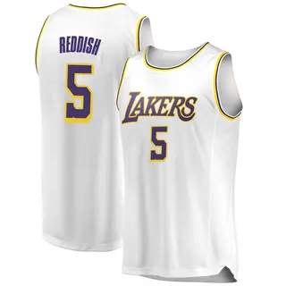 Men's Cam Reddish Los Angeles Lakers White 2018/19 Jersey - Association Edition - Swingman