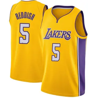 Men's Cam Reddish Los Angeles Lakers Yellow Jersey - Icon Edition - Swingman