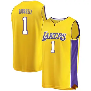 Men's D'Angelo Russell Los Angeles Lakers Gold Jersey - Icon Edition - Fast Break