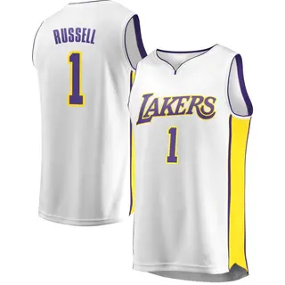 Men's D'Angelo Russell Los Angeles Lakers White Jersey - Association Edition - Fast Break