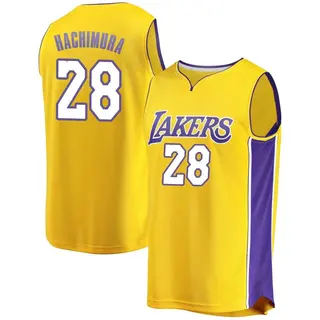 2023 LA Lakers Hachimura #28 Nike Swingman Home Jersey (3XL)