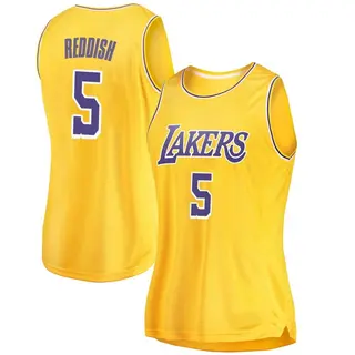 Women's Cam Reddish Los Angeles Lakers Gold 2018/19 Jersey - Icon Edition - Swingman