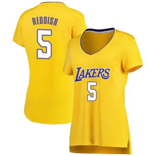 Women's Cam Reddish Los Angeles Lakers Gold Jersey - Icon Edition - Fast Break