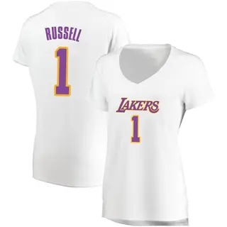 Women's D'Angelo Russell Los Angeles Lakers White Jersey - Association Edition - Fast Break