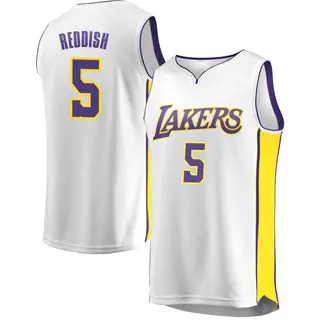 Youth Cam Reddish Los Angeles Lakers White Jersey - Association Edition - Fast Break