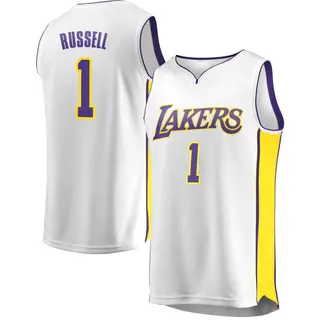 Youth D'Angelo Russell Los Angeles Lakers White Jersey - Association Edition - Fast Break